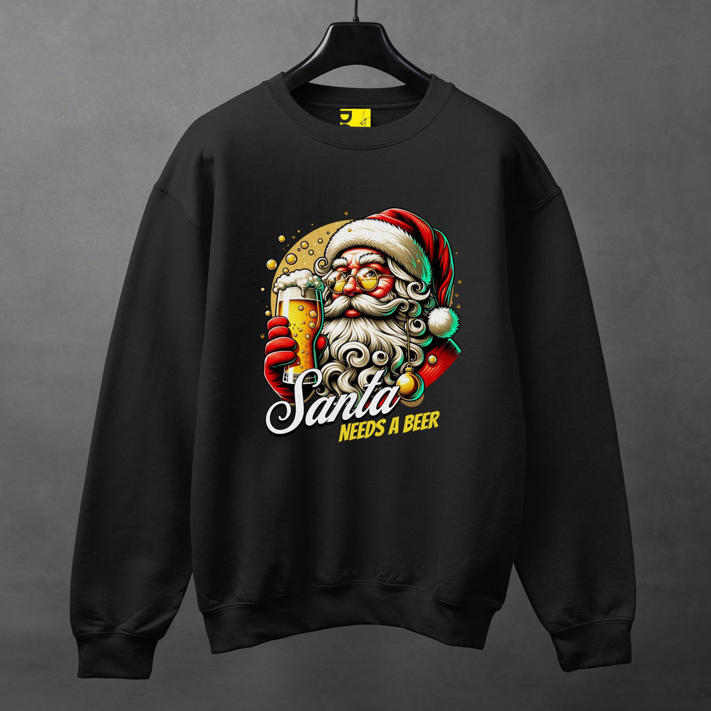 Santa Needs a Beer Sweatshirt