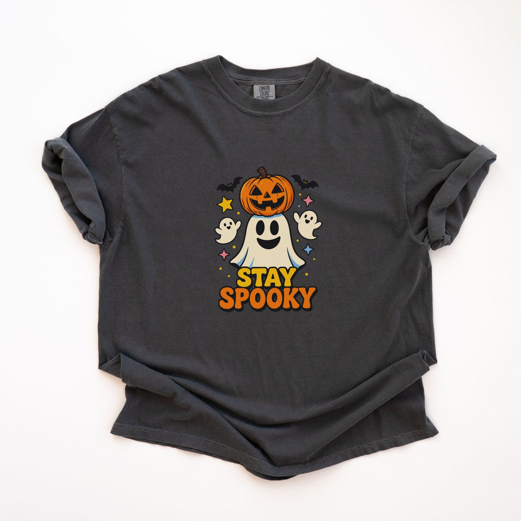 Stay Spooky Halloween T-Shirt – Cute Ghost Pumpkin Graphic Tee