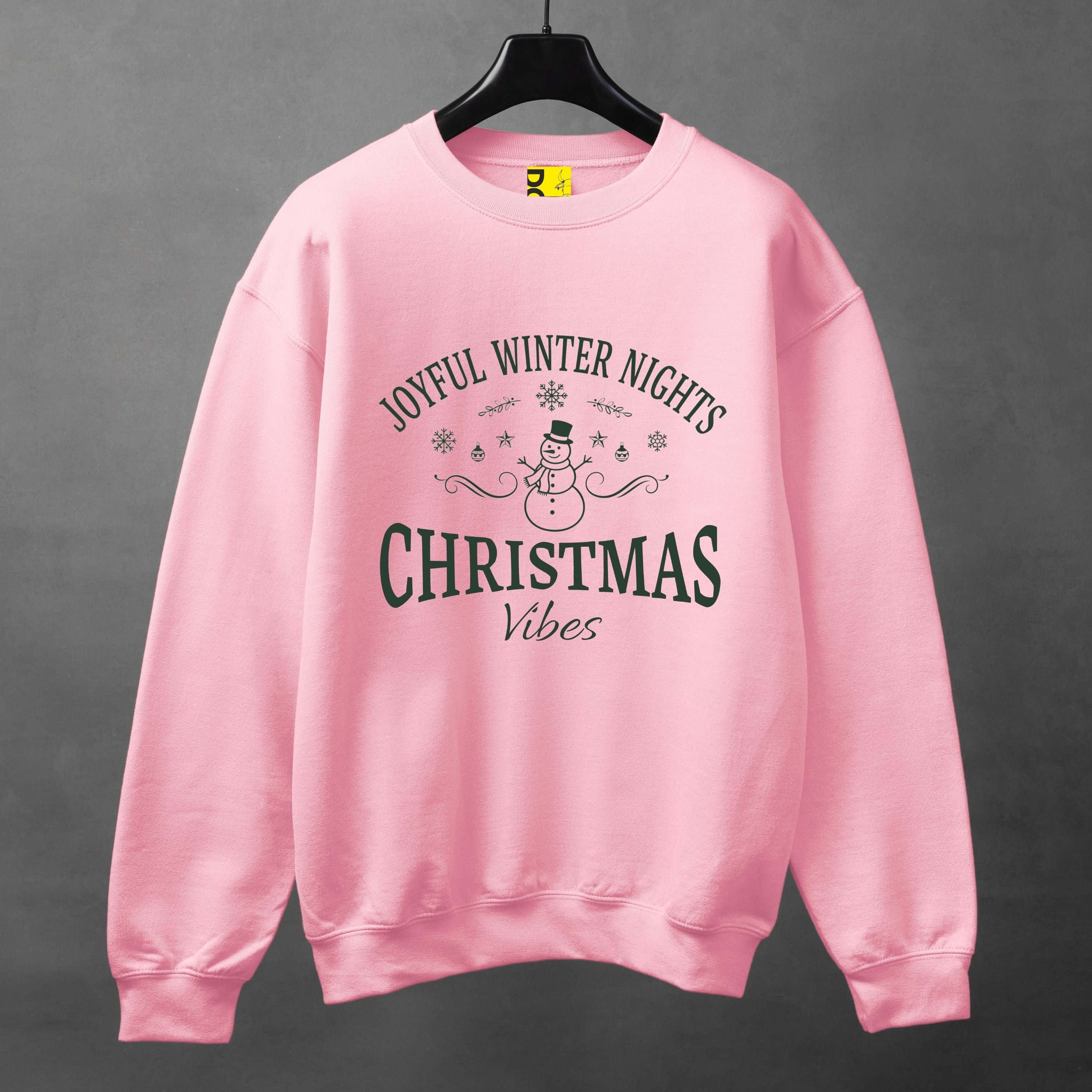 Joyful Winter Nights Snowman Christmas Vibes Sweatshirt