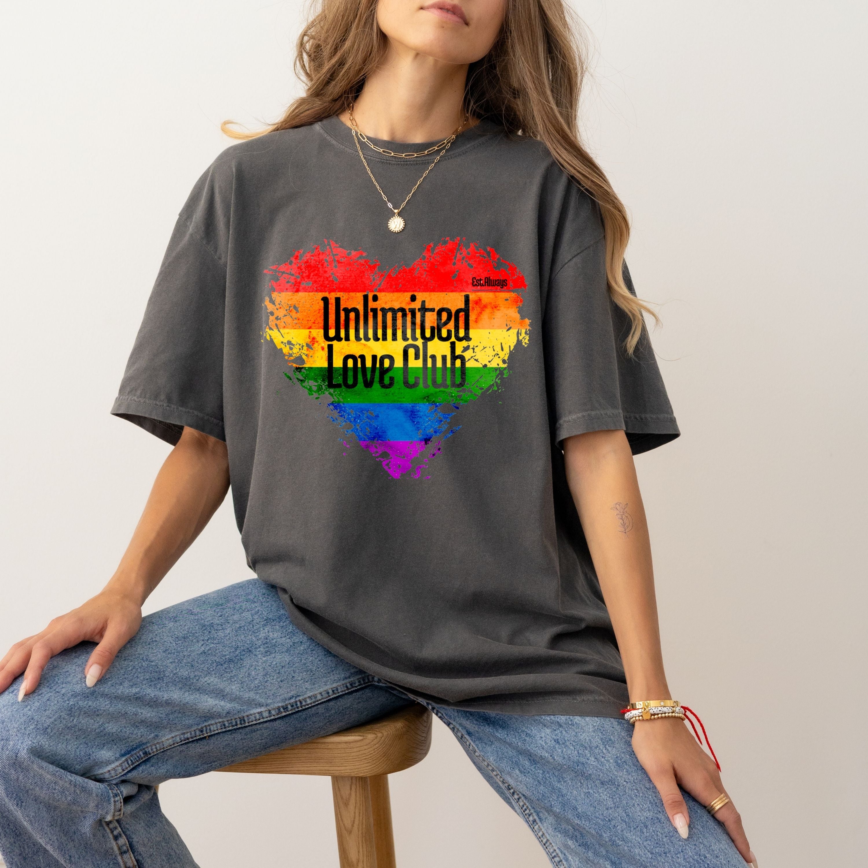 Inclusive Rainbow Heart T-Shirt
