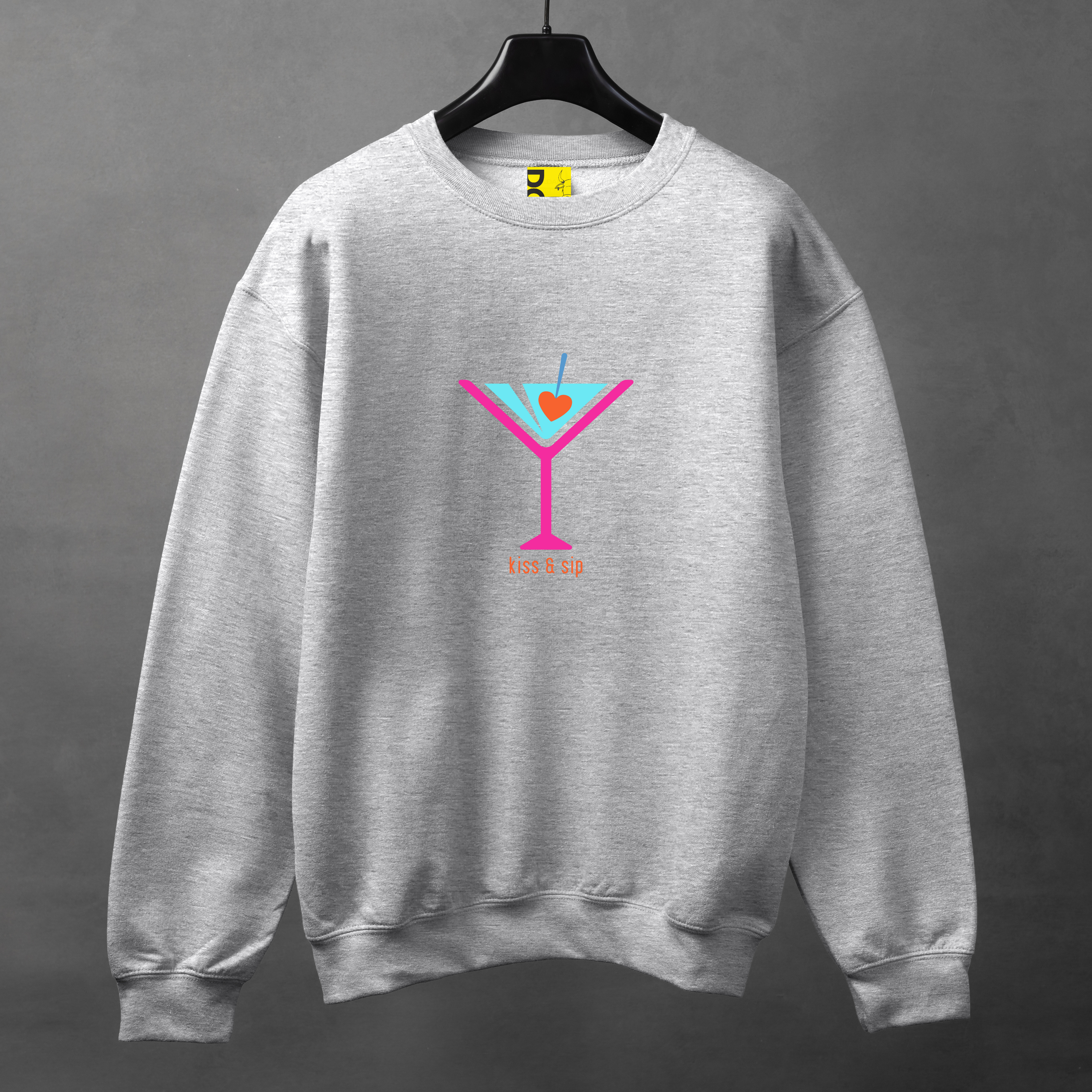 Neon Martini Sweatshirt – Minimal Love Edition