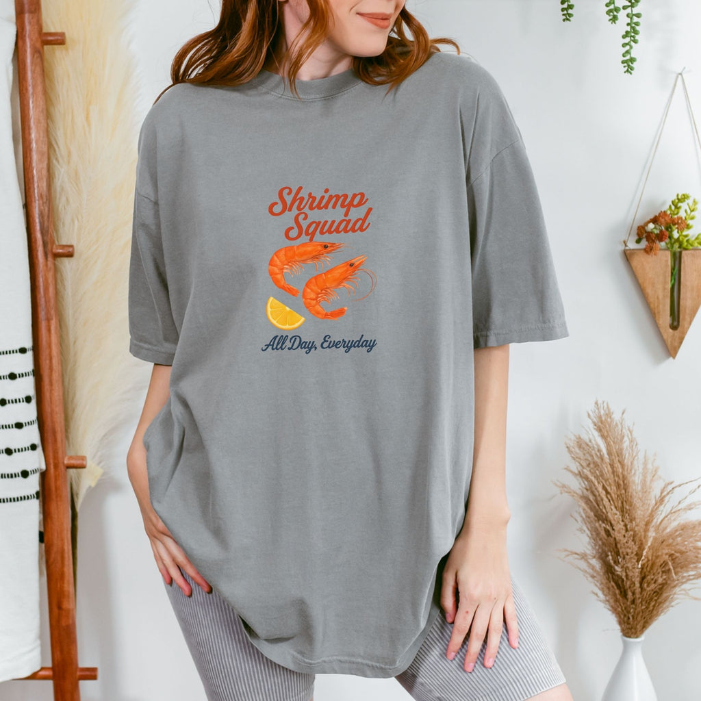 Shrimp Squad – Funny Seafood Graphic Tee