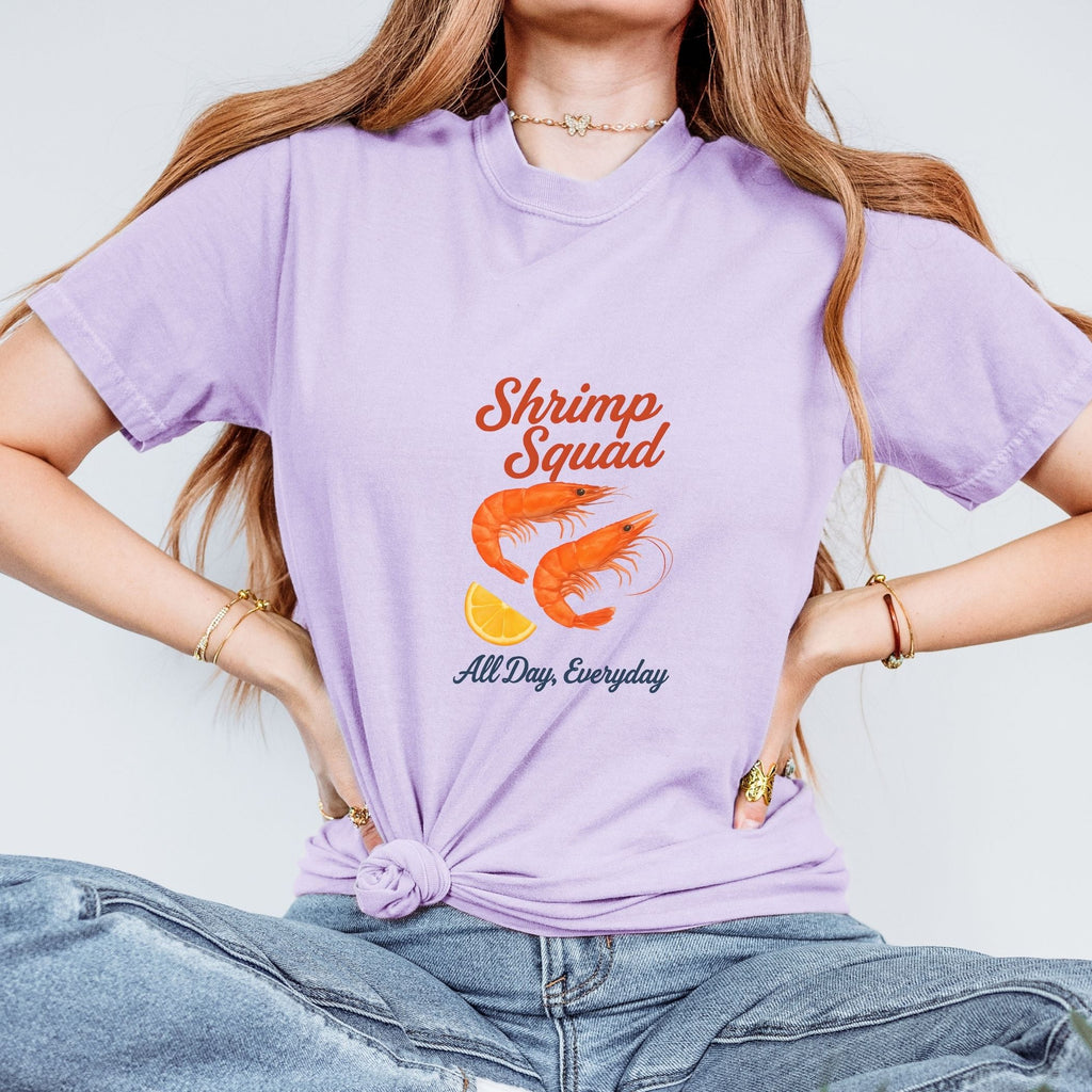 Shrimp Squad – Funny Seafood Graphic Tee