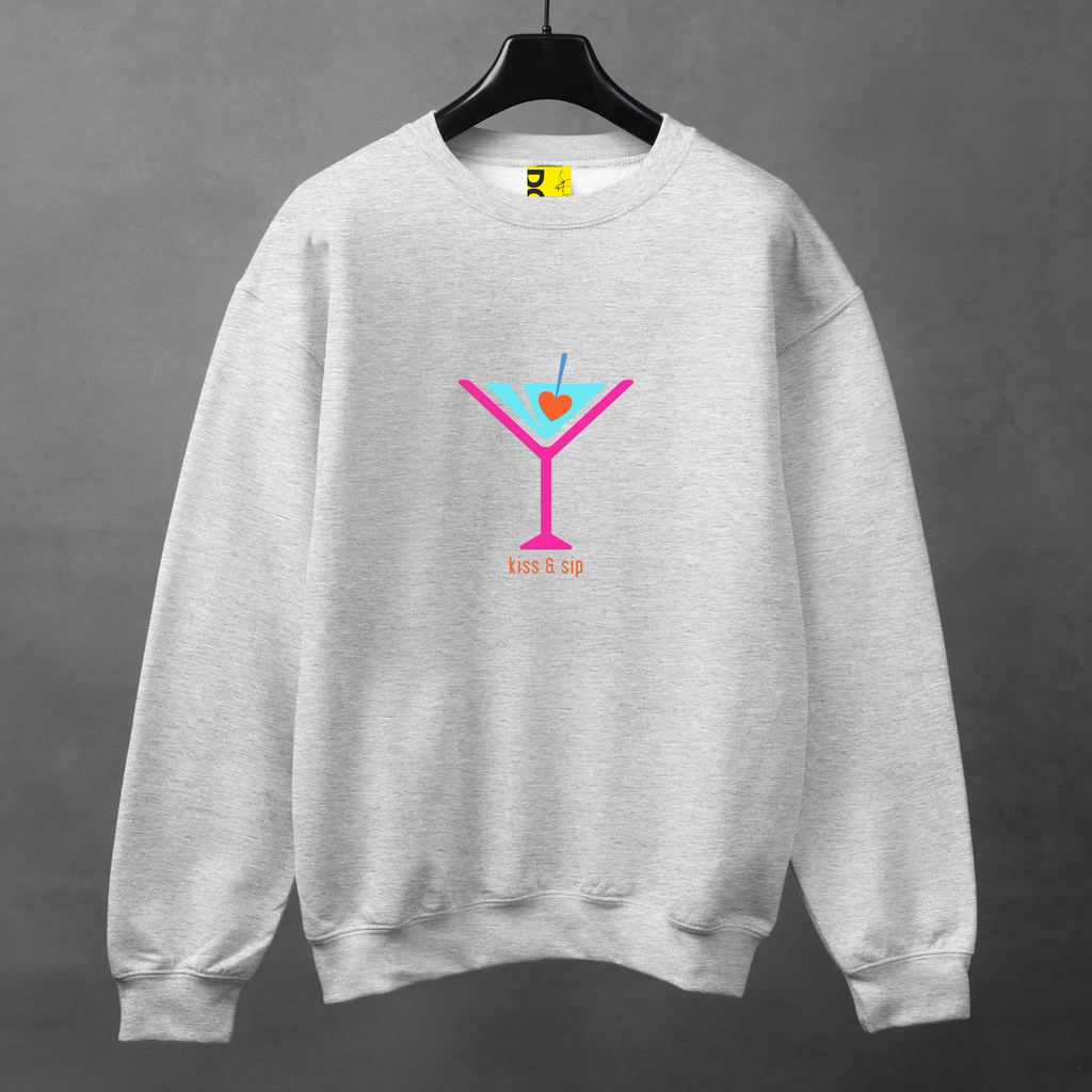 Neon Martini Sweatshirt – Minimal Love Edition