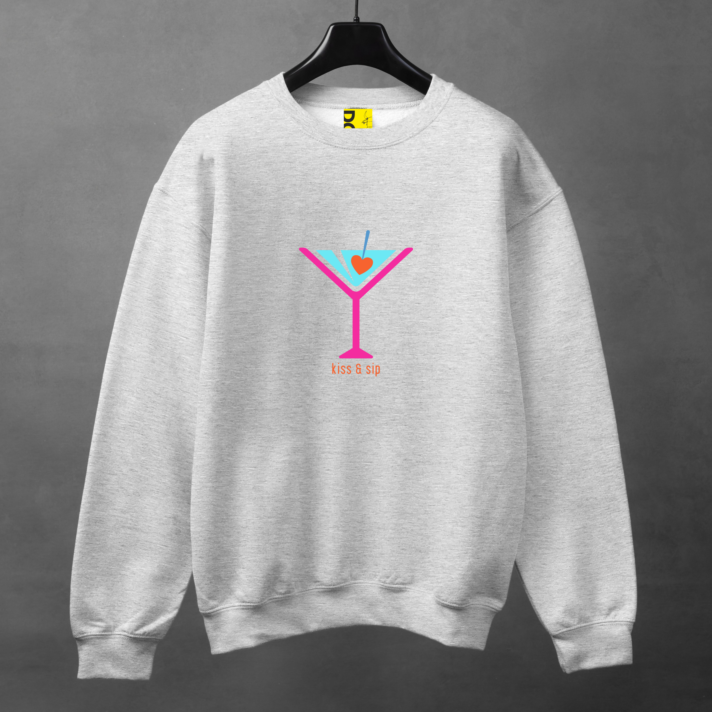 Neon Martini Sweatshirt – Minimal Love Edition